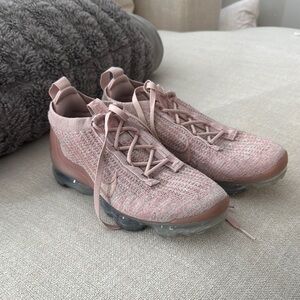 Nike Pink VaporMax Sneakers with Knit Mesh Upper